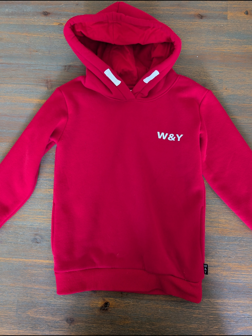 Kids Red Hooded Sweatshirt